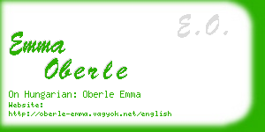 emma oberle business card